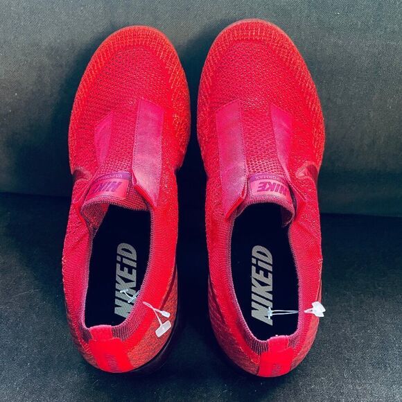 Nike Air VaporMax Moc 2 iD factory custom Red LaceLess Women's 10 US 42 EUR - Picture 7 of 9